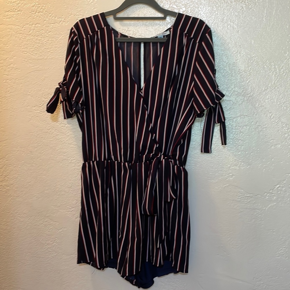 Striped romper
